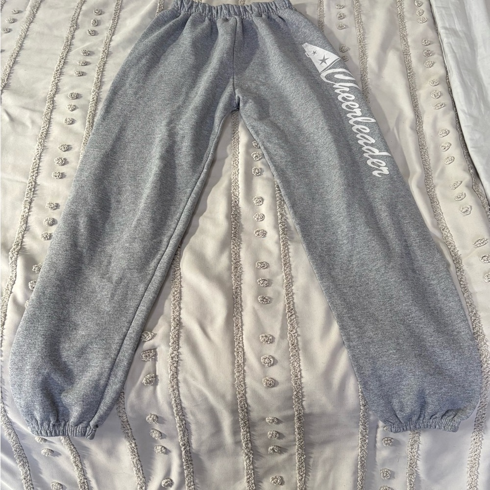 Gray Cheerleader Youth Sweatpants
